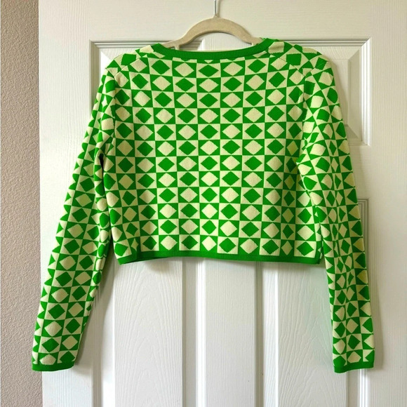 Zara long sleeve, crop button down knit lightweight sweater size small - Picture 3 of 5